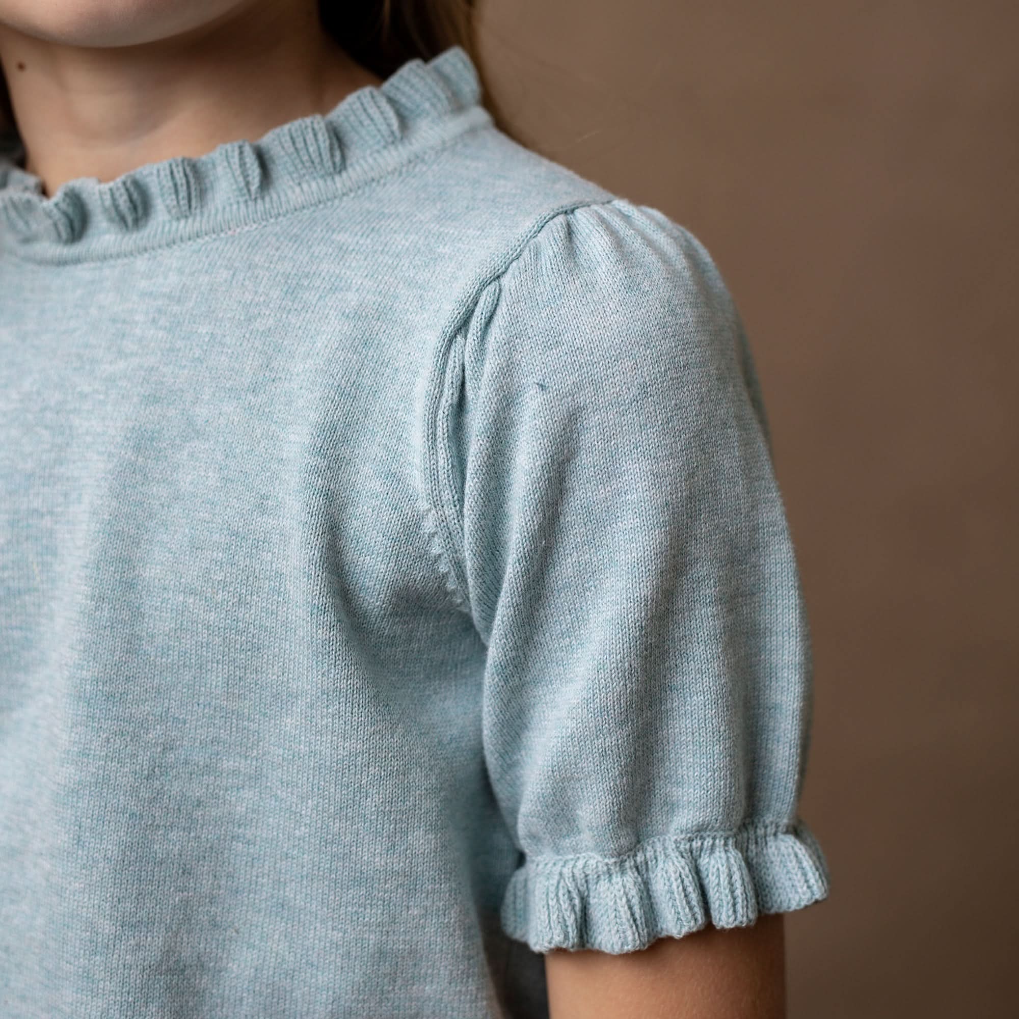 Image of Organic Puff Sleeve Sweater